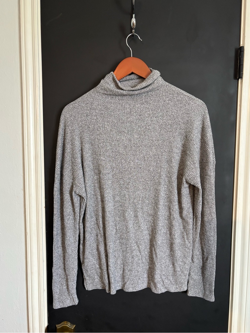a new day Heather Gray Turtleneck Sweater